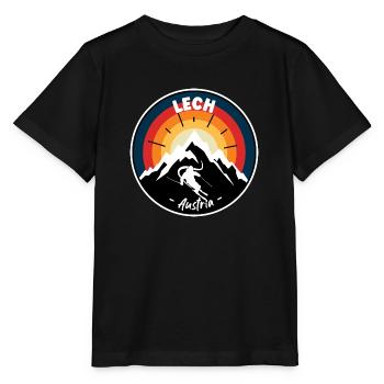 Ski à Lech Autriche Vintage - T-shirt bio MINI CREATOR Stanley/Stella Enfant - noir - Devant - Mikhail (115cm)