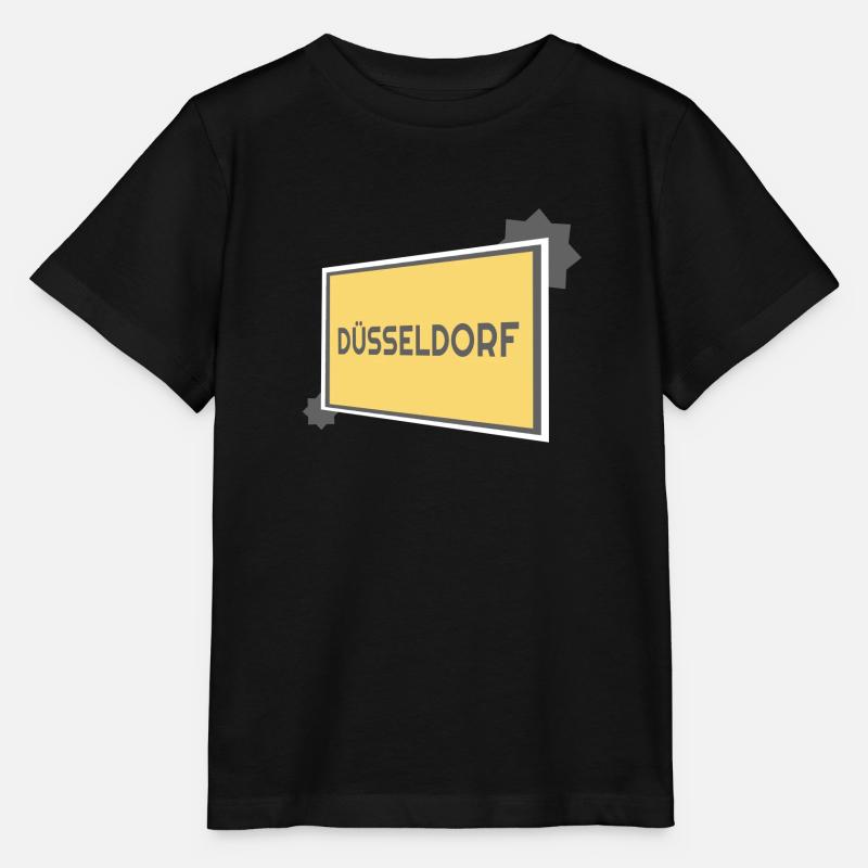 Düsseldorf Ortsschild - modern grey - Stanley/Stella Kinder T-Shirt MINI CREATOR  - Schwarz