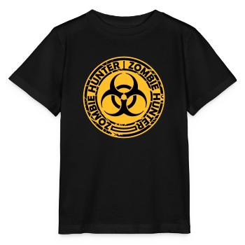 chasseur de zombies citation d’Halloween - T-shirt bio MINI CREATOR Stanley/Stella Enfant - noir - Devant - Mikhail (115cm)