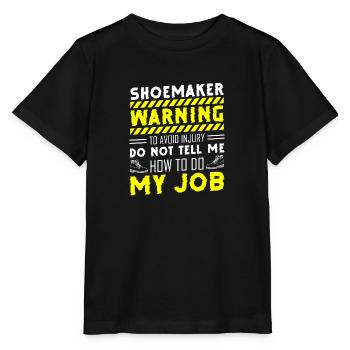 Cordonnier Artisan - T-shirt bio MINI CREATOR Stanley/Stella Enfant - noir - Devant - Mikhail (115cm)
