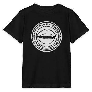 Mon visage le fera certainement - T-shirt bio MINI CREATOR Stanley/Stella Enfant - noir - Devant - Mikhail (115cm)