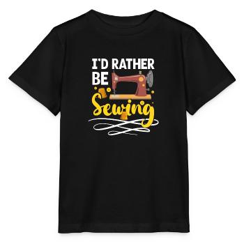 Schneiderin Nadel Stricken Maßschneider - Stanley/Stella Kinder T-Shirt MINI CREATOR  - Schwarz - Vorne - Mikhail (115cm)