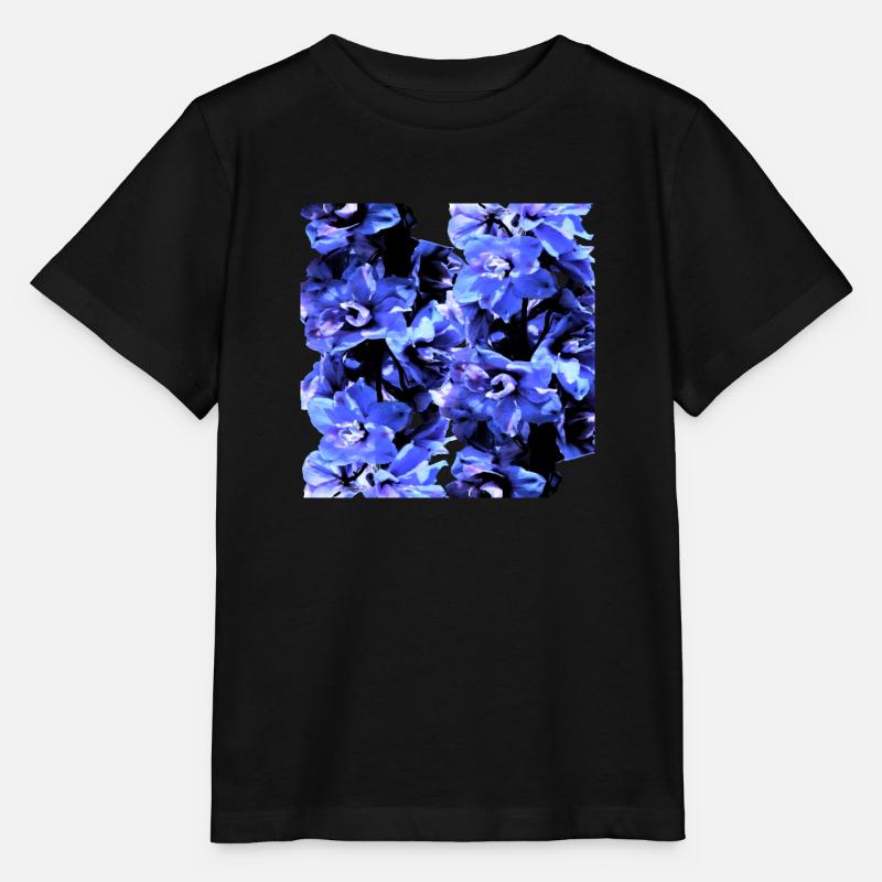Hyazinthe blau - Stanley/Stella Kinder T-Shirt MINI CREATOR  - Schwarz