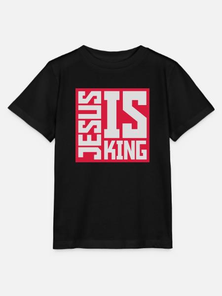 jesus is king Zitat - Stanley/Stella Kinder T-Shirt MINI CREATOR - Schwarz
