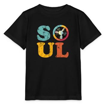 Âme Rétro - T-shirt bio MINI CREATOR Stanley/Stella Enfant - noir - Devant - Mikhail (115cm)