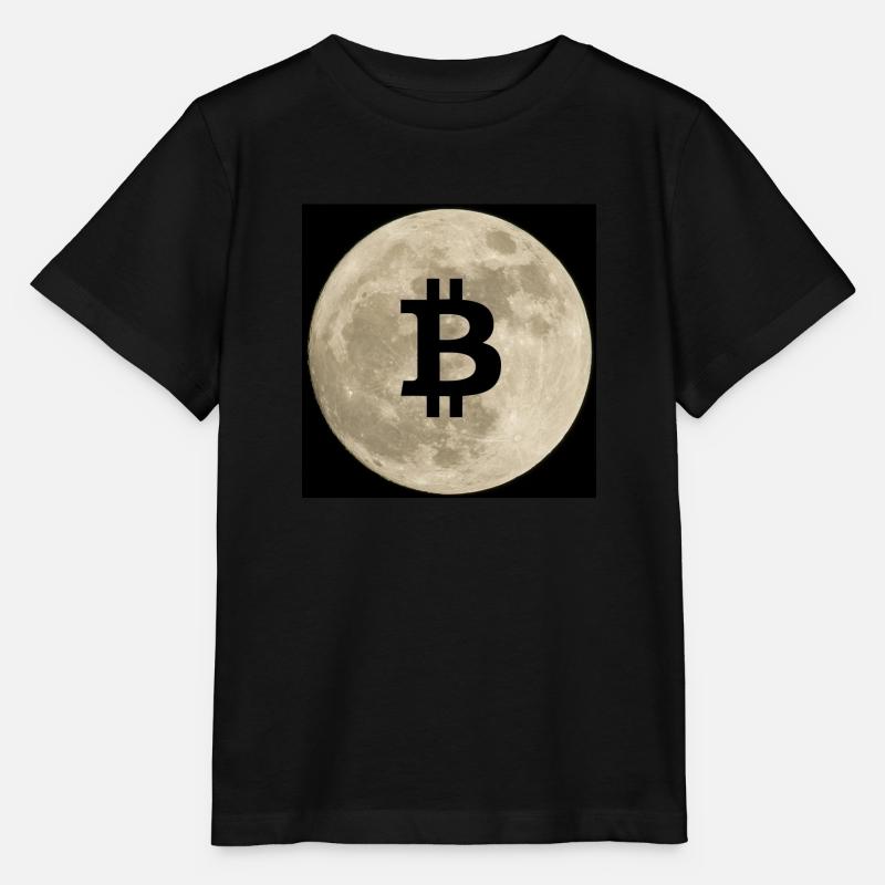 Bitcoin à la Lune - T-shirt bio MINI CREATOR Stanley/Stella Enfant - noir