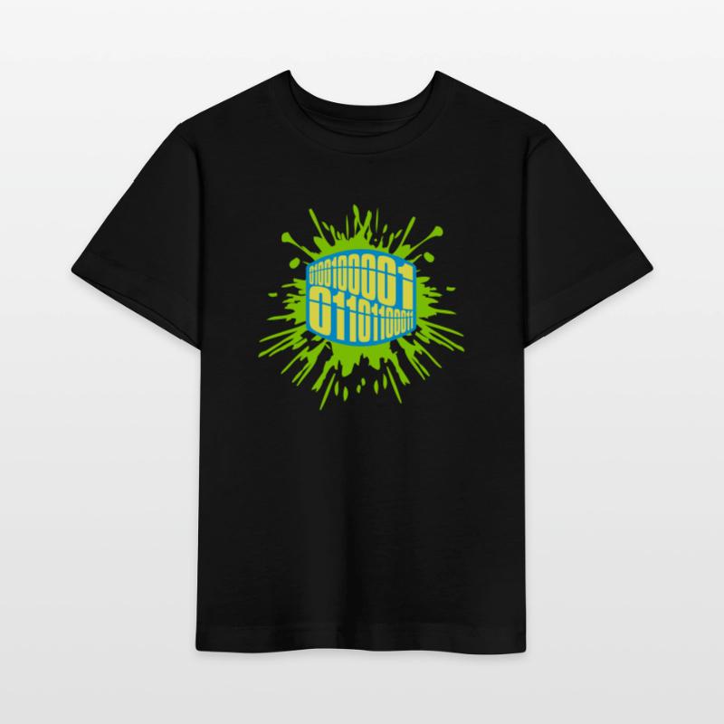 Langage de programme de code binaire T-shirt bio MINI CREATOR Stanley/Stella Enfant