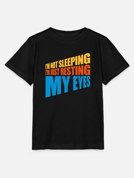 im not sleeping Zitat - Stanley/Stella Kinder T-Shirt MINI CREATOR - Schwarz