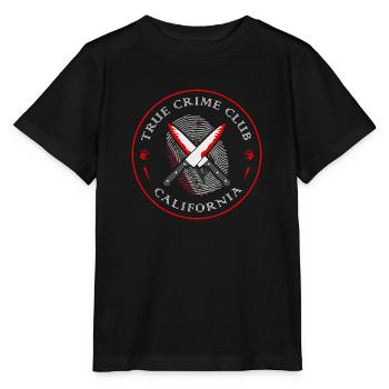 True Crime Club California, Murderino Murder Show - Stanley/Stella Kinder T-Shirt MINI CREATOR  - Schwarz - Vorne - Mikhail (115cm)