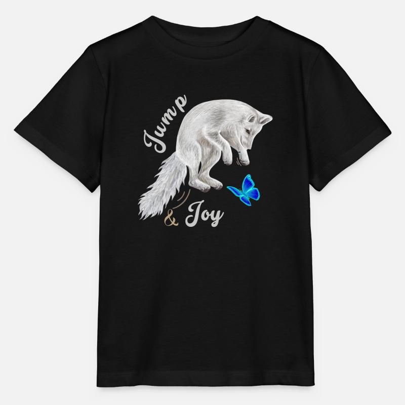 Saut de renard - T-shirt bio MINI CREATOR Stanley/Stella Enfant - noir