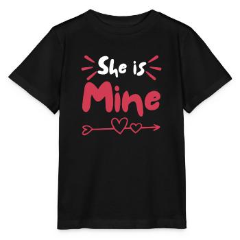 She Is Mine - Stanley/Stella MINI CREATOR Kids’ T-Shirt - black - Front - Mikhail (115cm)