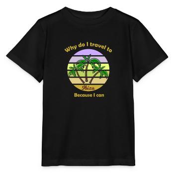 Urlaub auf den Balearen - Stanley/Stella Kinder T-Shirt MINI CREATOR  - Schwarz - Vorne - Mikhail (115cm)