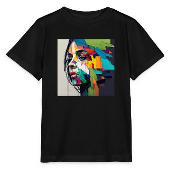Premium Design - Stanley/Stella Kinder T-Shirt MINI CREATOR  - Schwarz - Vorne - Mikhail (115cm)