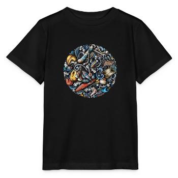 Winter sports - Stanley/Stella MINI CREATOR Kids’ T-Shirt - black - Front - Mikhail (115cm)