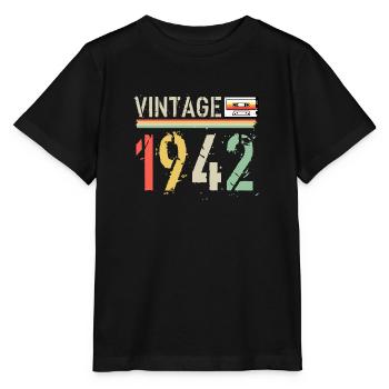 Vintage-Kassette 1942 - Stanley/Stella Kinder T-Shirt MINI CREATOR  - Schwarz - Vorne - Mikhail (115cm)