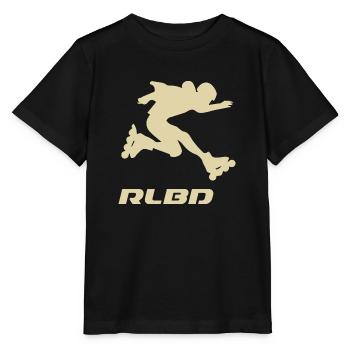 skater jump Rollerblader hell - Stanley/Stella Kinder T-Shirt MINI CREATOR  - Schwarz - Vorne - Mikhail (115cm)