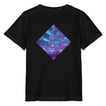 Neon Nights Cruise (Diamond) - Stanley/Stella MINI CREATOR Kids’ T-Shirt - black - Front - Mikhail (115cm)