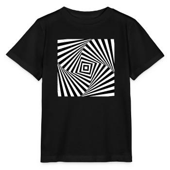 Optische Täuschung - Stanley/Stella Kinder T-Shirt MINI CREATOR  - Schwarz - Vorne - Mikhail (115cm)