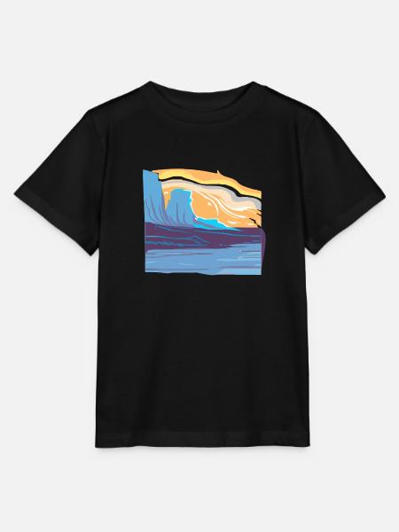 Fantastische Landschaft - Stanley/Stella Kinder T-Shirt MINI CREATOR - Schwarz