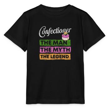 Pastry Baking Sweets - Stanley/Stella MINI CREATOR Kids’ T-Shirt - black - Front - Mikhail (115cm)