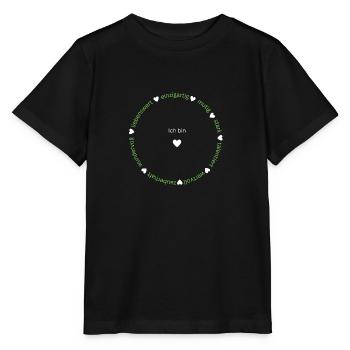 Ich bin einzigartig, liebenswert, mutig, stark... - Stanley/Stella Kinder T-Shirt MINI CREATOR  - Schwarz - Vorne - Mikhail (115cm)