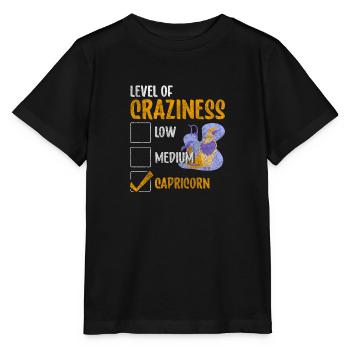 Élément Capricorne Superstition terrestre - T-shirt bio MINI CREATOR Stanley/Stella Enfant - noir - Devant - Mikhail (115cm)