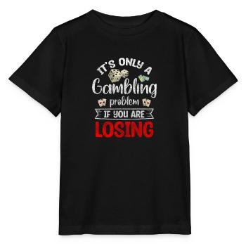 Jeu de cartes Jeu de chance - T-shirt bio MINI CREATOR Stanley/Stella Enfant - noir - Devant - Mikhail (115cm)