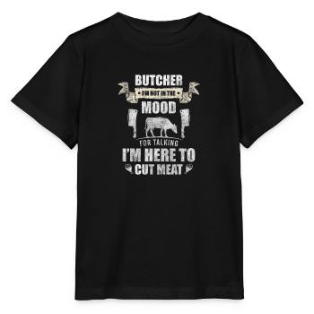 Butcher steak work - Stanley/Stella MINI CREATOR Kids’ T-Shirt - black - Front - Mikhail (115cm)