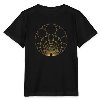 Or Imbriqué Apollonien Joint Math Fractal Sacré - T-shirt bio MINI CREATOR Stanley/Stella Enfant - noir - Devant - Mikhail (115cm)