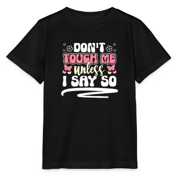 Nur Gucken Lustig Finger weg Antisozial - Stanley/Stella Kinder T-Shirt MINI CREATOR  - Schwarz - Vorne - Mikhail (115cm)