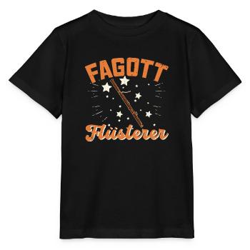 Fagott Orchester Musiker Musikschule Bassoon - Stanley/Stella Kinder T-Shirt MINI CREATOR  - Schwarz - Vorne - Mikhail (115cm)