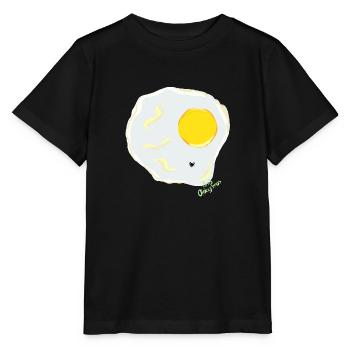 ŒUF FRIT contre mouche - T-shirt bio MINI CREATOR Stanley/Stella Enfant - noir - Devant - Mikhail (115cm)