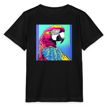 Ara néon - T-shirt bio MINI CREATOR Stanley/Stella Enfant - noir - Devant - Mikhail (115cm)