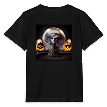 Halloween Pirate Skull Globe - Stanley/Stella MINI CREATOR Kids’ T-Shirt - black - Front - Mikhail (115cm)