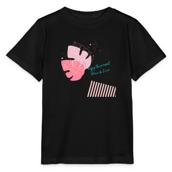 Enjoy the present - Stanley/Stella MINI CREATOR Kids’ T-Shirt - black - Front - Mikhail (115cm)
