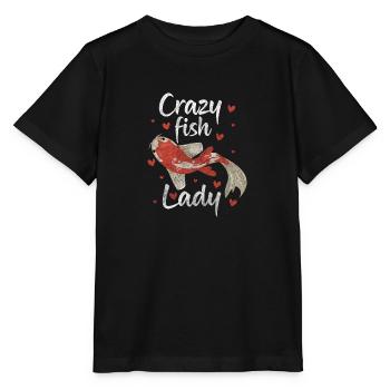 Fish Pet Ornamental Fish - Stanley/Stella MINI CREATOR Kids’ T-Shirt - black - Front - Mikhail (115cm)