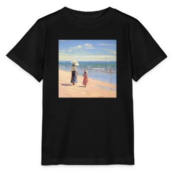 Seaside Stroll - Stanley/Stella MINI CREATOR Kids’ T-Shirt - black - Front - Mikhail (115cm)
