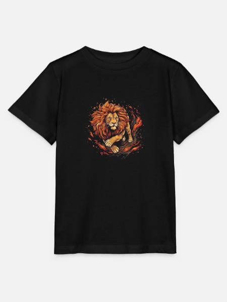 Löwe - Stanley/Stella Kinder T-Shirt MINI CREATOR - Schwarz