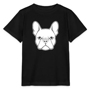 Französische Bulldogge Frenchie Boston Terrier - Stanley/Stella Kinder T-Shirt MINI CREATOR  - Schwarz - Vorne - Mikhail (115cm)