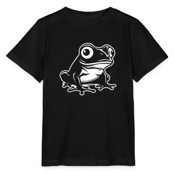 Crapaud amphibien grenouille - T-shirt bio MINI CREATOR Stanley/Stella Enfant - noir - Devant - Mikhail (115cm)