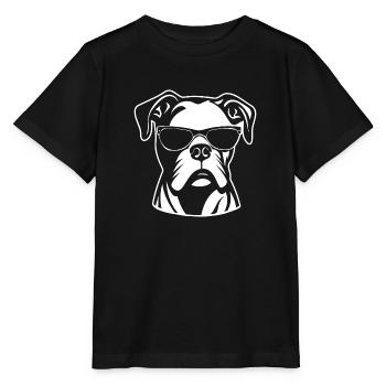Races de chiens boxers - T-shirt bio MINI CREATOR Stanley/Stella Enfant - noir - Devant - Mikhail (115cm)