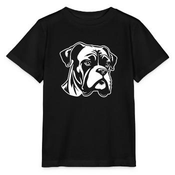 Races de chiens boxers - T-shirt bio MINI CREATOR Stanley/Stella Enfant - noir - Devant - Mikhail (115cm)