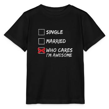 Kein Interesse Lebenseinstellung Zynischer Spruch - Stanley/Stella Kinder T-Shirt MINI CREATOR  - Schwarz - Vorne - Mikhail (115cm)
