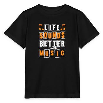 Dj Party Songs Tanzen - Stanley/Stella MINI CREATOR Kids’ T-Shirt - black - Front - Mikhail (115cm)
