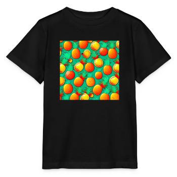 Ananas-Paradies - Stanley/Stella Kinder T-Shirt MINI CREATOR  - Schwarz - Vorne - Mikhail (115cm)
