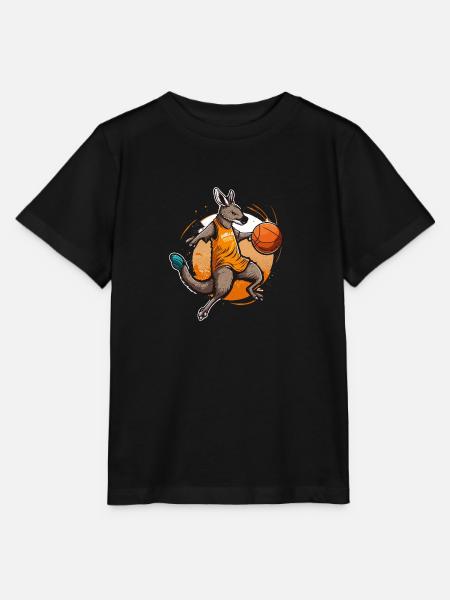 Jump Shot Känguru - Stanley/Stella Kinder T-Shirt MINI CREATOR  - Schwarz