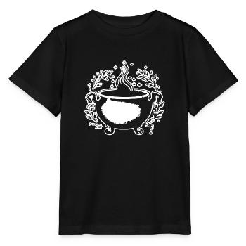 Kessel Magisch Hexe Halloween - Stanley/Stella Kinder T-Shirt MINI CREATOR  - Schwarz - Vorne - Mikhail (115cm)