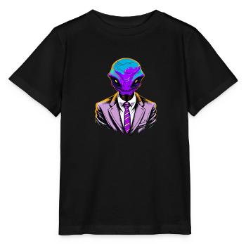 Alien Couture - Stanley/Stella Kinder T-Shirt MINI CREATOR  - Schwarz - Vorne - Mikhail (115cm)