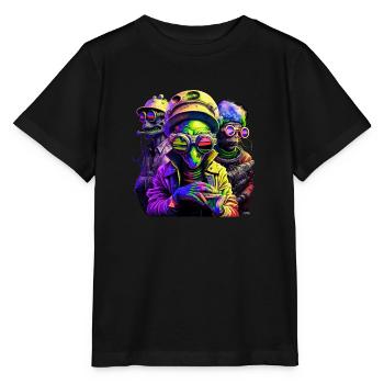 Martian Mafia - Stanley/Stella MINI CREATOR Kids’ T-Shirt - black - Front - Mikhail (115cm)