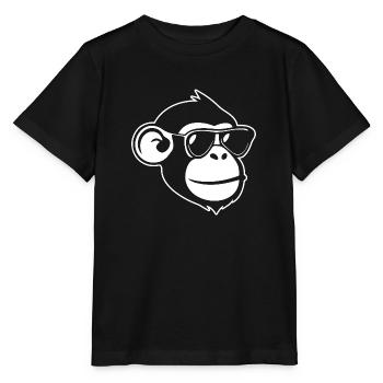 Monkey Monkey Monkey Face Jungle - Stanley/Stella MINI CREATOR Kids’ T-Shirt - black - Front - Mikhail (115cm)